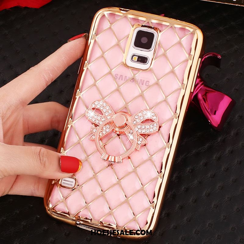 Samsung Galaxy Note 4 Hoesje Strass Hoes Zacht Roze Bescherming Korting