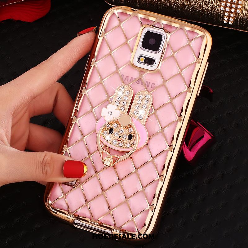 Samsung Galaxy Note 4 Hoesje Strass Hoes Zacht Roze Bescherming Korting