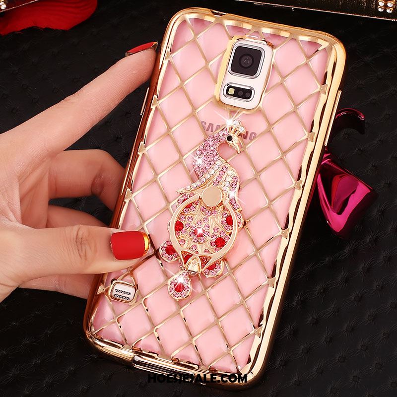 Samsung Galaxy Note 4 Hoesje Strass Hoes Zacht Roze Bescherming Korting