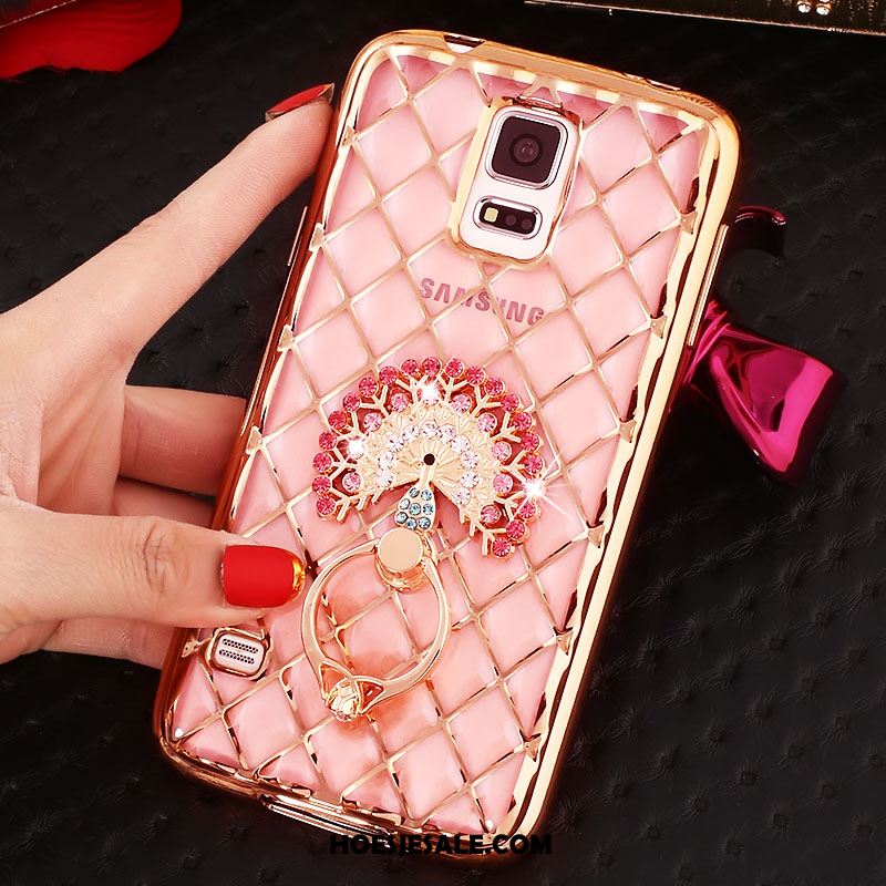 Samsung Galaxy Note 4 Hoesje Strass Hoes Zacht Roze Bescherming Korting