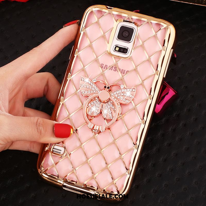 Samsung Galaxy Note 4 Hoesje Strass Hoes Zacht Roze Bescherming Korting