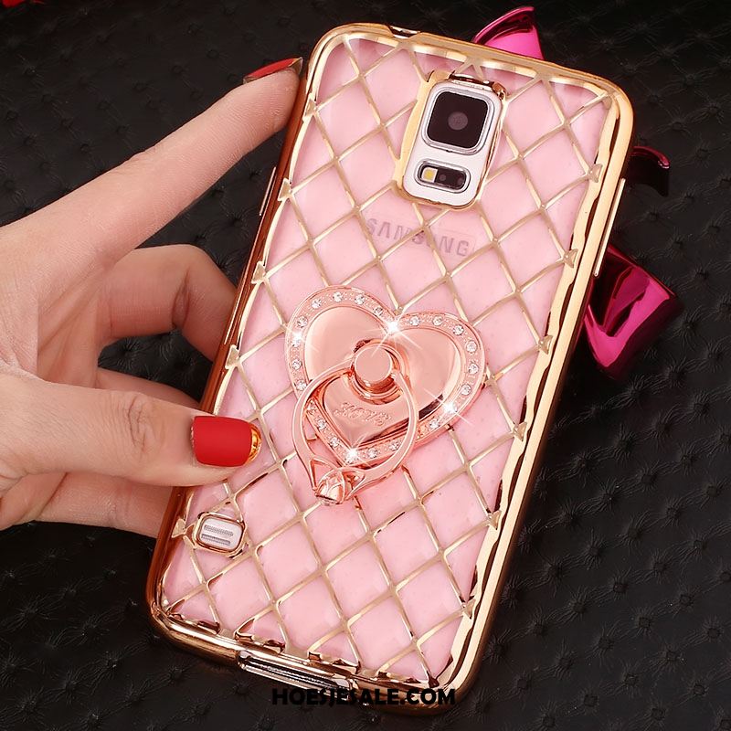 Samsung Galaxy Note 4 Hoesje Strass Hoes Zacht Roze Bescherming Korting