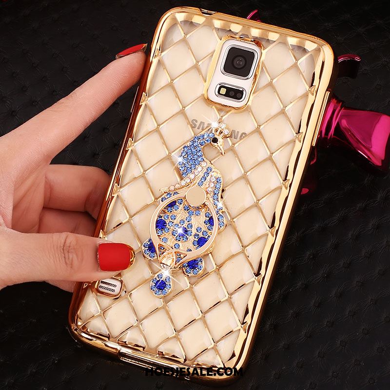 Samsung Galaxy Note 4 Hoesje Strass Hoes Zacht Roze Bescherming Korting