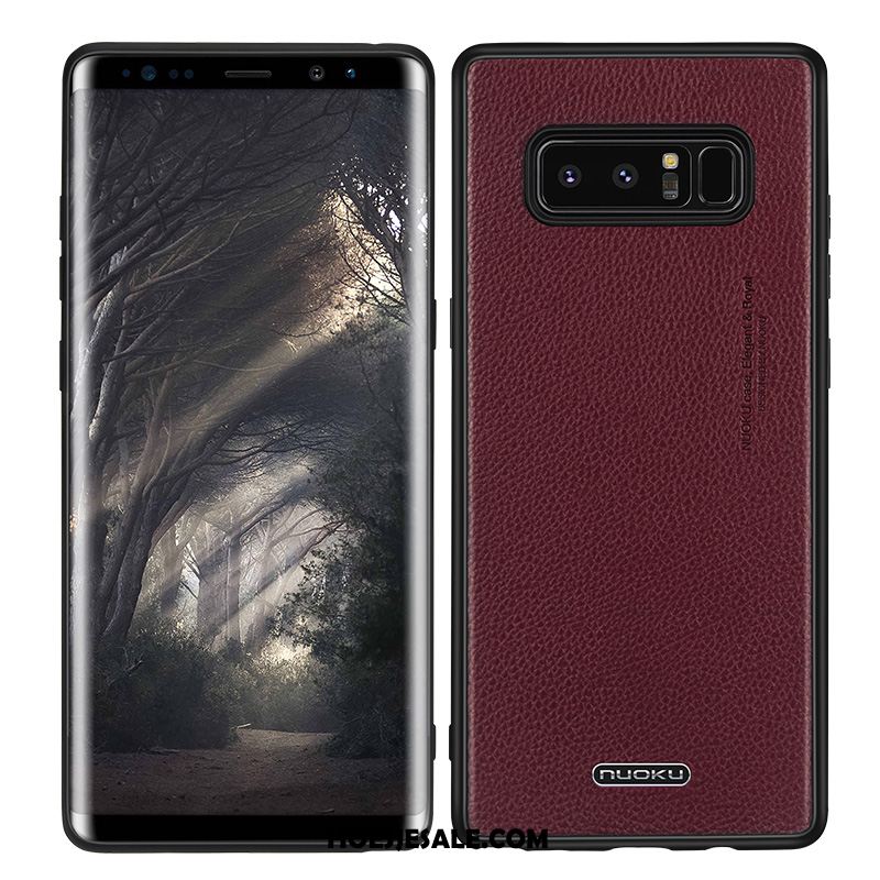 Samsung Galaxy Note 8 Hoesje All Inclusive Mobiele Telefoon Echt Leer Zacht Trend Goedkoop