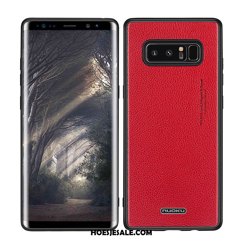 Samsung Galaxy Note 8 Hoesje All Inclusive Mobiele Telefoon Echt Leer Zacht Trend Goedkoop