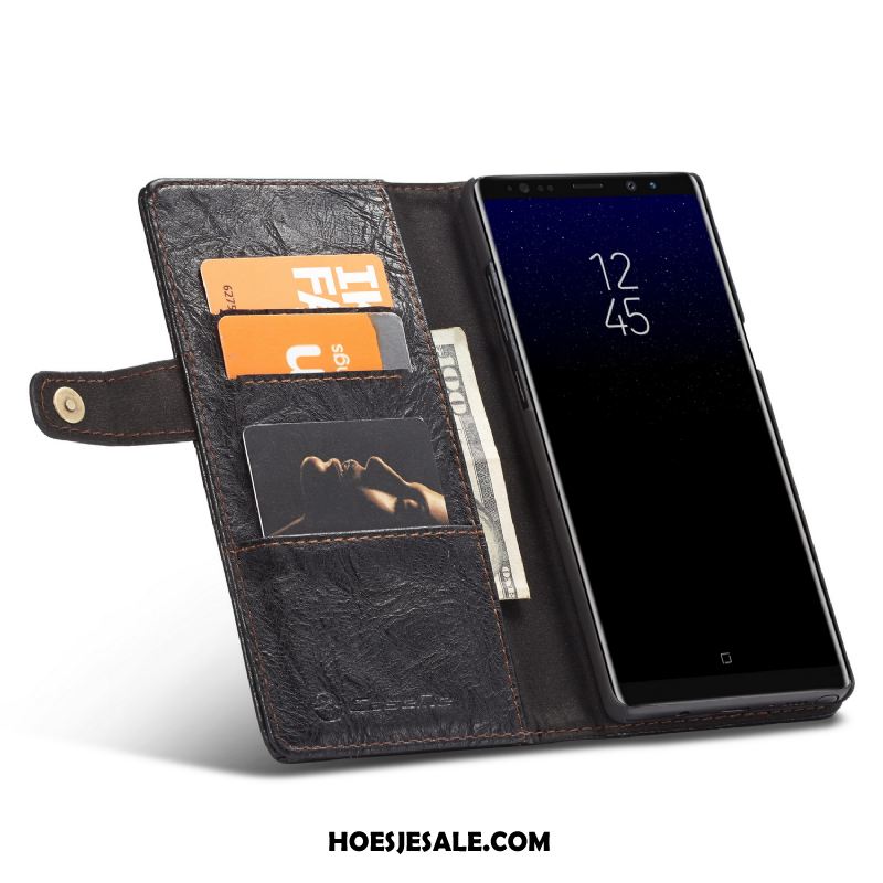 Samsung Galaxy Note 8 Hoesje Bescherming Hoes Anti-fall Mobiele Telefoon Leren Etui Online