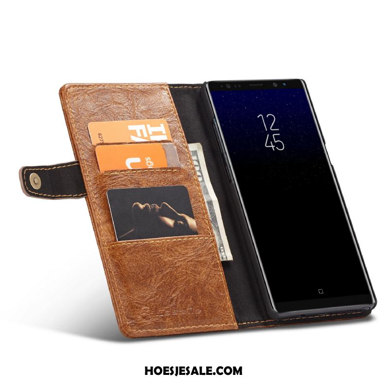 Samsung Galaxy Note 8 Hoesje Bescherming Hoes Anti-fall Mobiele Telefoon Leren Etui Online