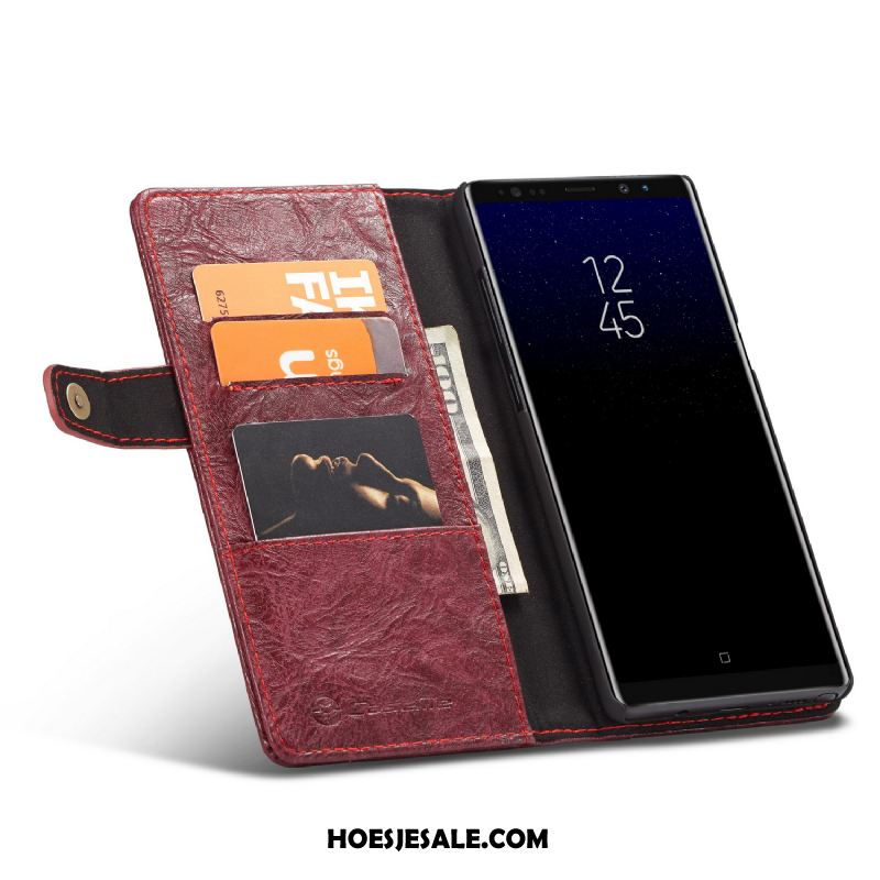 Samsung Galaxy Note 8 Hoesje Bescherming Hoes Anti-fall Mobiele Telefoon Leren Etui Online