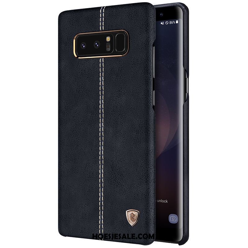 Samsung Galaxy Note 8 Hoesje Bescherming Leren Etui Hoes Mobiele Telefoon Anti-fall