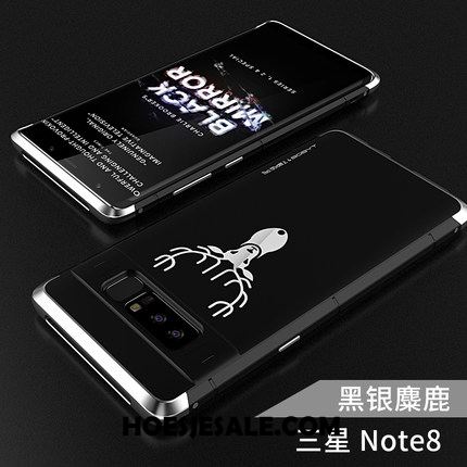 Samsung Galaxy Note 8 Hoesje Bescherming Schrobben Purper Metaal Hard Kopen