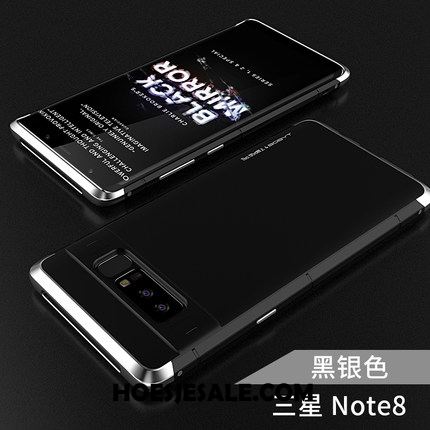 Samsung Galaxy Note 8 Hoesje Bescherming Schrobben Purper Metaal Hard Kopen