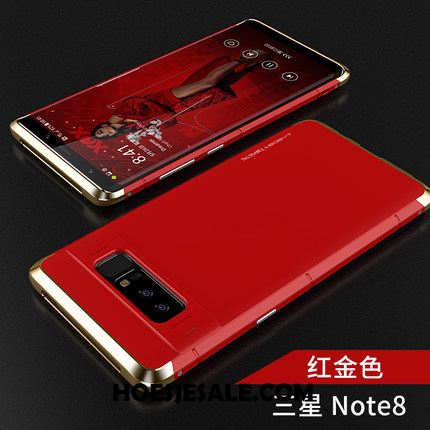 Samsung Galaxy Note 8 Hoesje Bescherming Schrobben Purper Metaal Hard Kopen