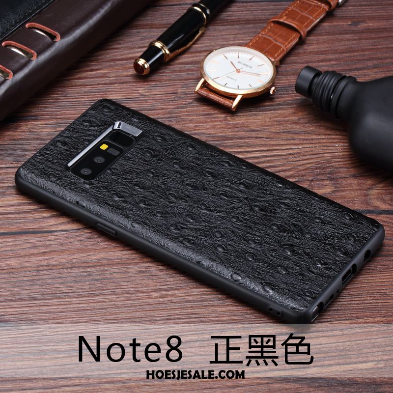 Samsung Galaxy Note 8 Hoesje Dun Anti-fall Hoes Luxe Echt Leer Sale