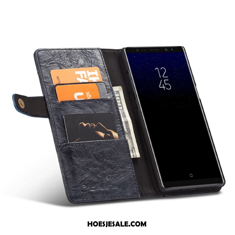 Samsung Galaxy Note 8 Hoesje Geel Portemonnee Ster Bescherming Anti-fall Sale
