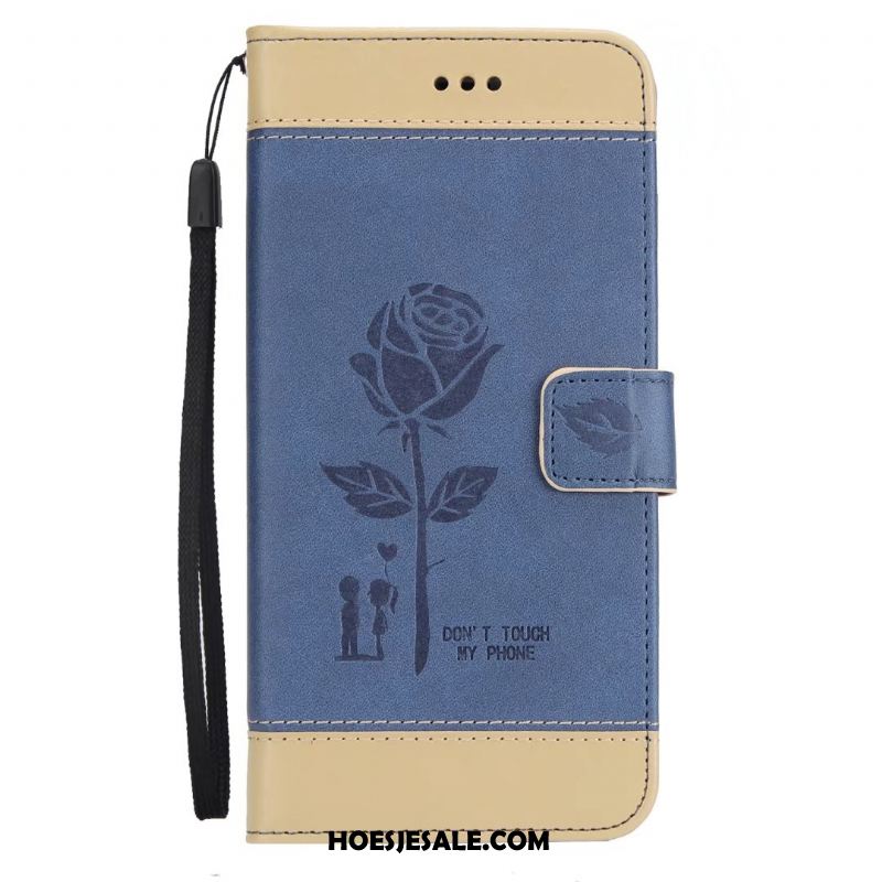 Samsung Galaxy Note 8 Hoesje Kaart Folio Ster Bescherming Rood