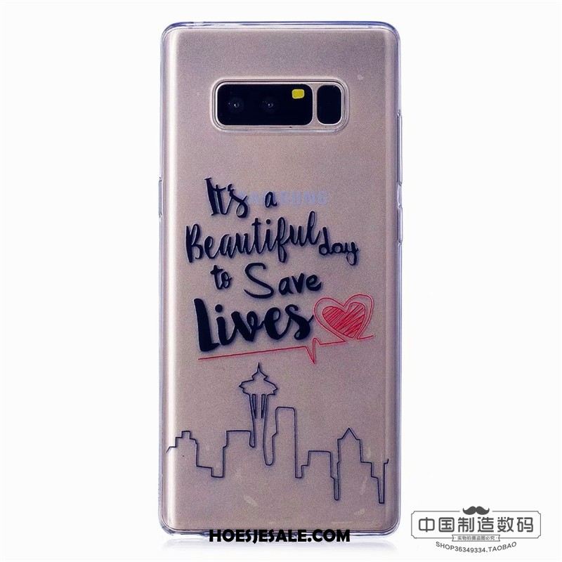 Samsung Galaxy Note 8 Hoesje Kleur Zacht Hoes Mobiele Telefoon Trendy Merk Kopen