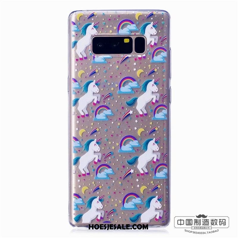 Samsung Galaxy Note 8 Hoesje Kleur Zacht Hoes Mobiele Telefoon Trendy Merk Kopen