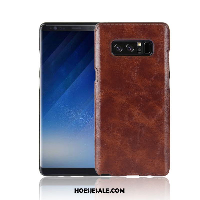 Samsung Galaxy Note 8 Hoesje Leren Etui Ster Blauw Bescherming Mobiele Telefoon Kopen