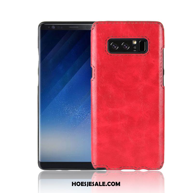 Samsung Galaxy Note 8 Hoesje Leren Etui Ster Blauw Bescherming Mobiele Telefoon Kopen