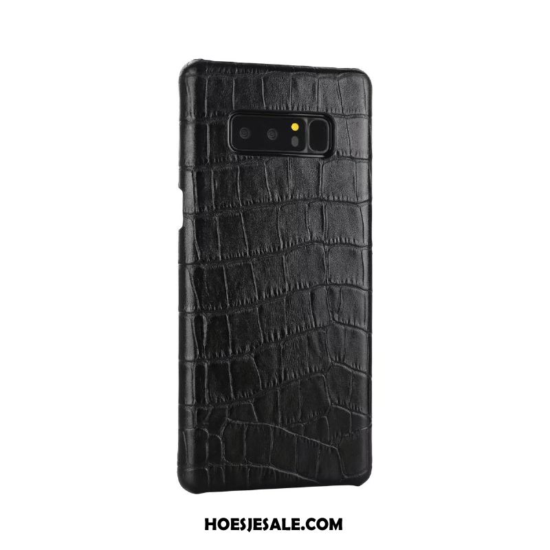 Samsung Galaxy Note 8 Hoesje Mobiele Telefoon Leer Wijnrood Ster Bescherming Online