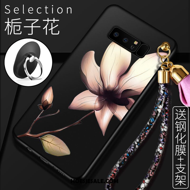 Samsung Galaxy Note 8 Hoesje Mobiele Telefoon Persoonlijk Rood Spotprent Bloemen Sale