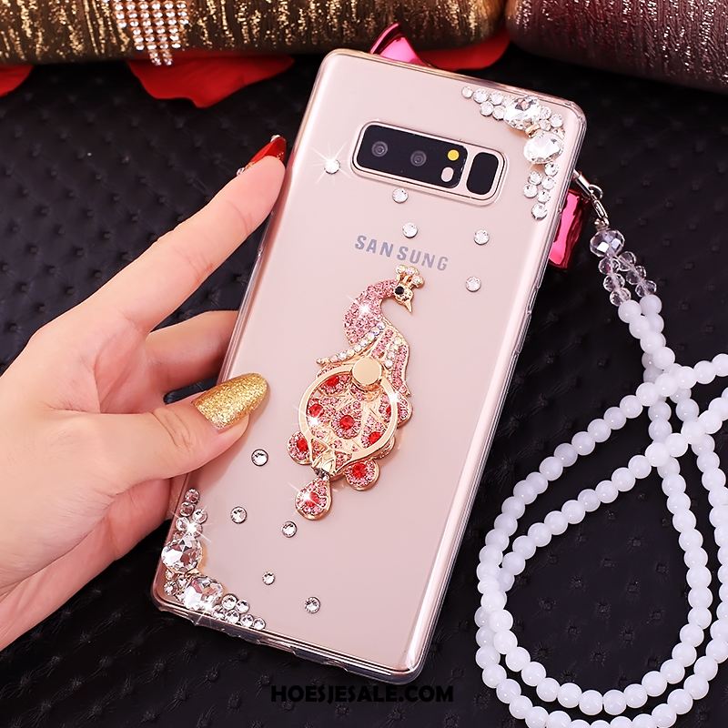 Samsung Galaxy Note 8 Hoesje Mobiele Telefoon Roze Met Strass Ster Online