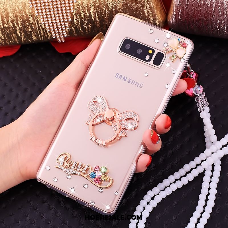 Samsung Galaxy Note 8 Hoesje Mobiele Telefoon Roze Met Strass Ster Online
