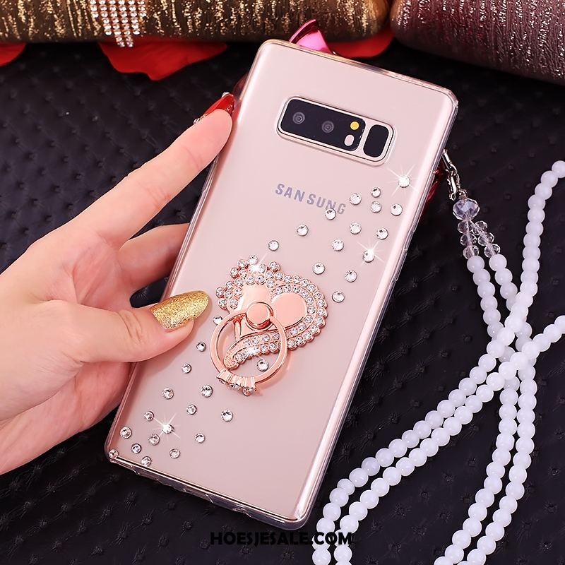 Samsung Galaxy Note 8 Hoesje Mobiele Telefoon Roze Met Strass Ster Online