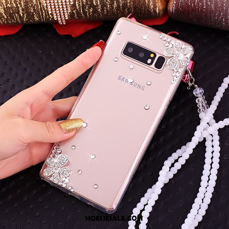 Samsung Galaxy Note 8 Hoesje Mobiele Telefoon Roze Met Strass Ster Online