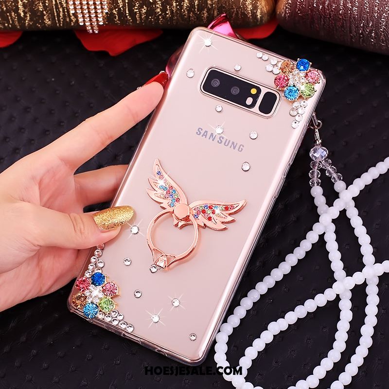 Samsung Galaxy Note 8 Hoesje Mobiele Telefoon Roze Met Strass Ster Online