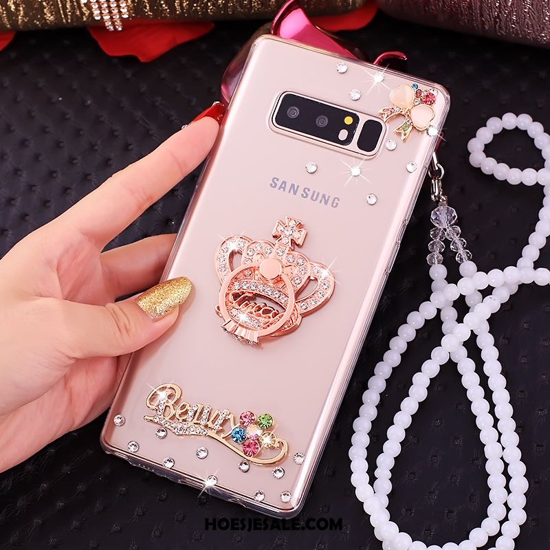 Samsung Galaxy Note 8 Hoesje Mobiele Telefoon Roze Met Strass Ster Online