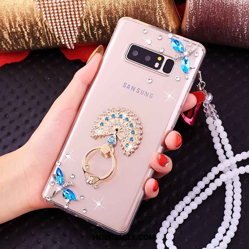 Samsung Galaxy Note 8 Hoesje Mobiele Telefoon Roze Met Strass Ster Online