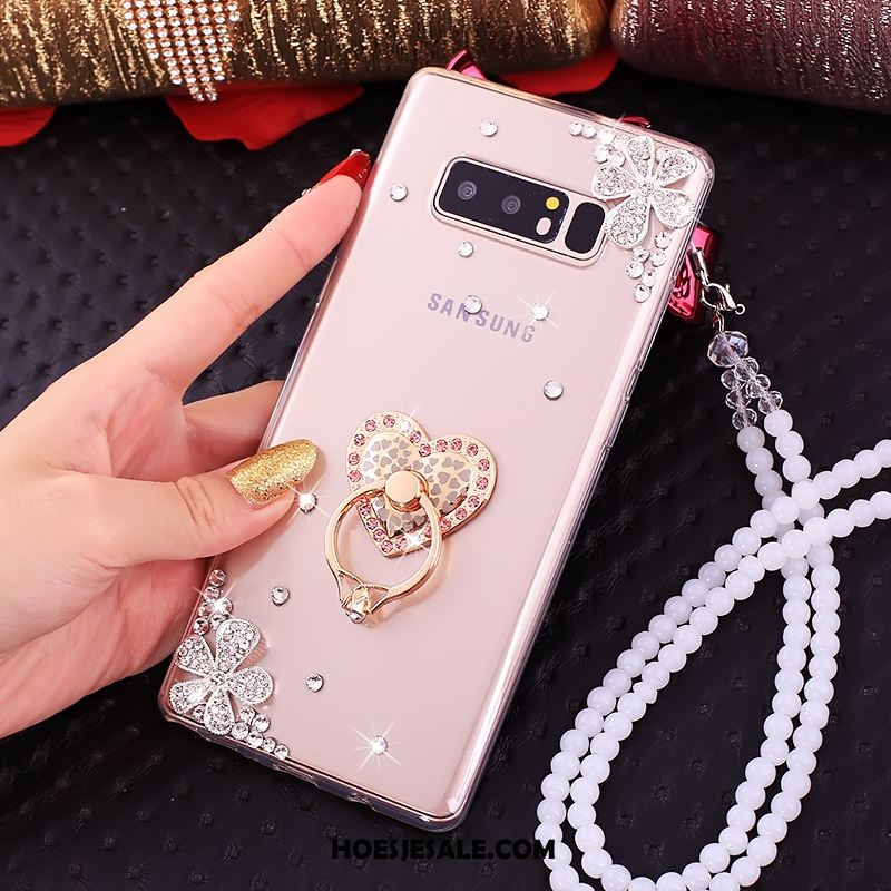 Samsung Galaxy Note 8 Hoesje Mobiele Telefoon Roze Met Strass Ster Online