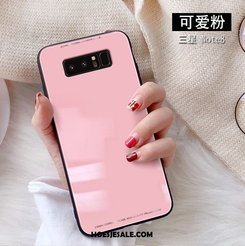 Samsung Galaxy Note 8 Hoesje Rood Bescherming Trend Hoes Glas Sale