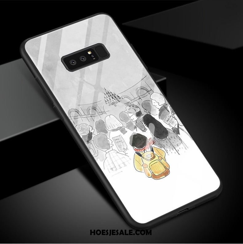 Samsung Galaxy Note 8 Hoesje Trendy Merk Wit Mobiele Telefoon Hoes Gehard Glas Online