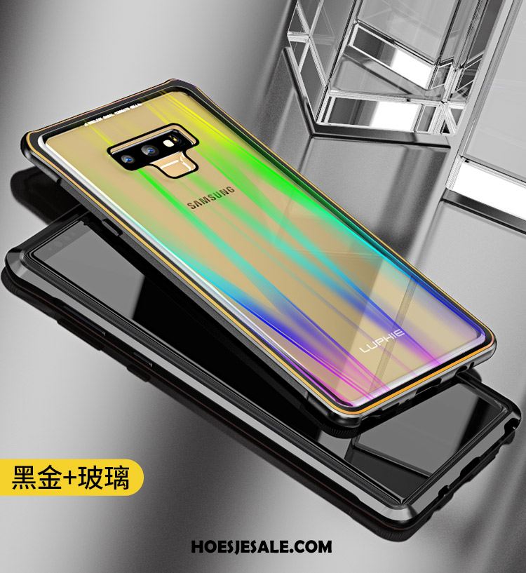 Samsung Galaxy Note 9 Hoesje All Inclusive Glas Gekleurde Ster Metaal Sale