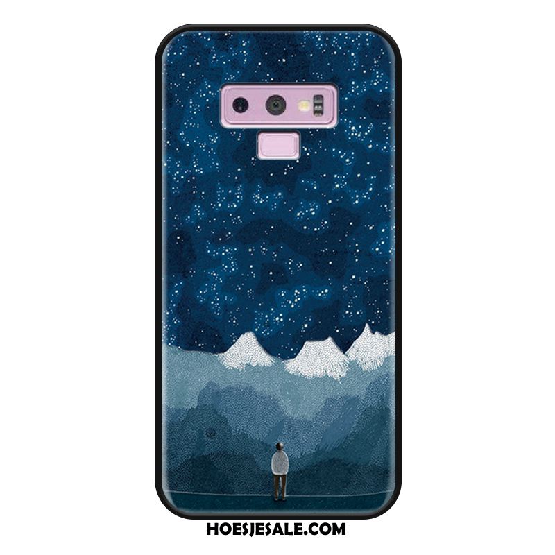 Samsung Galaxy Note 9 Hoesje Anti-fall Reliëf Geel Elegante Ster Kopen