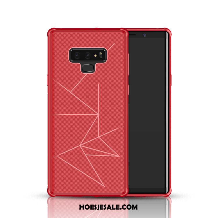 Samsung Galaxy Note 9 Hoesje Auto Anti-fall Zacht Rood All Inclusive Korting