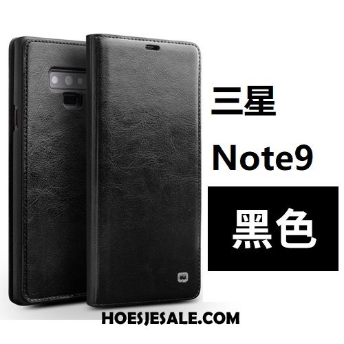 Samsung Galaxy Note 9 Hoesje Bedrijf Echt Leer Leren Etui All Inclusive Mobiele Telefoon Kopen