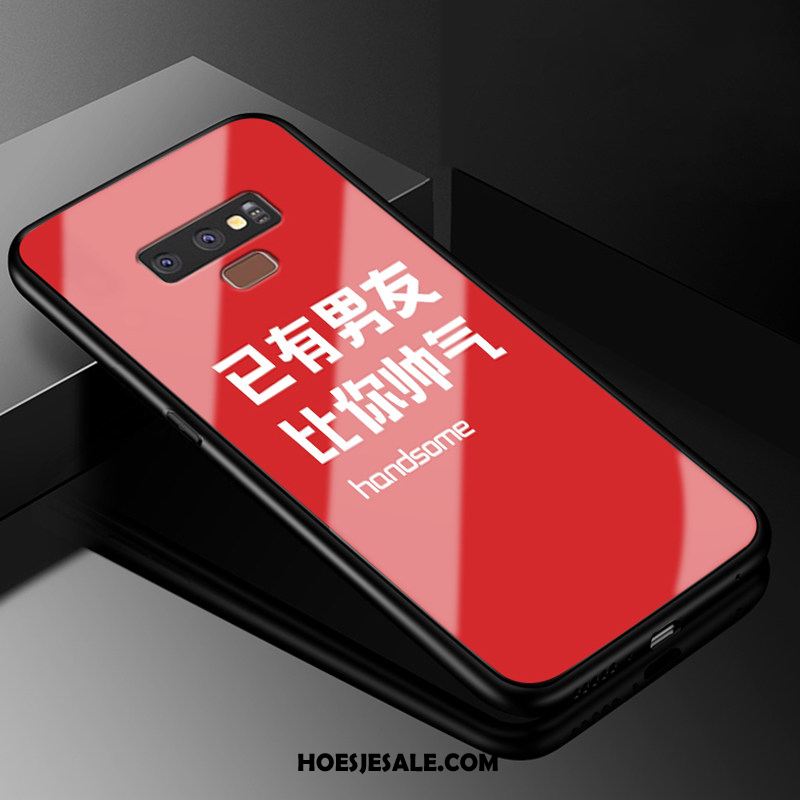 Samsung Galaxy Note 9 Hoesje Bescherming Chinese Stijl Rood Mobiele Telefoon Anti-fall Goedkoop