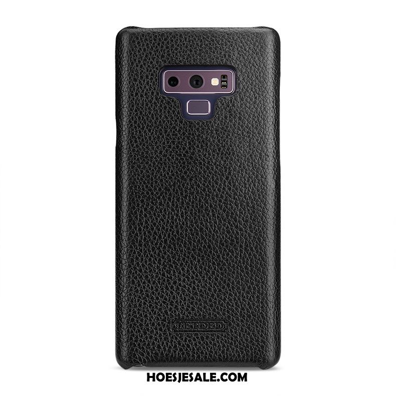 Samsung Galaxy Note 9 Hoesje Bescherming Echt Leer Ster Achterklep Mobiele Telefoon Winkel