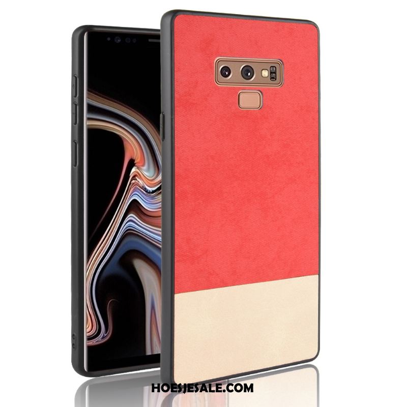 Samsung Galaxy Note 9 Hoesje Bescherming Hoes Blauw Gemengde Kleuren Patroon Goedkoop