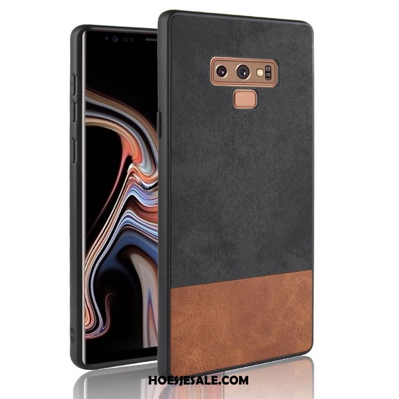 Samsung Galaxy Note 9 Hoesje Bescherming Hoes Blauw Gemengde Kleuren Patroon Goedkoop