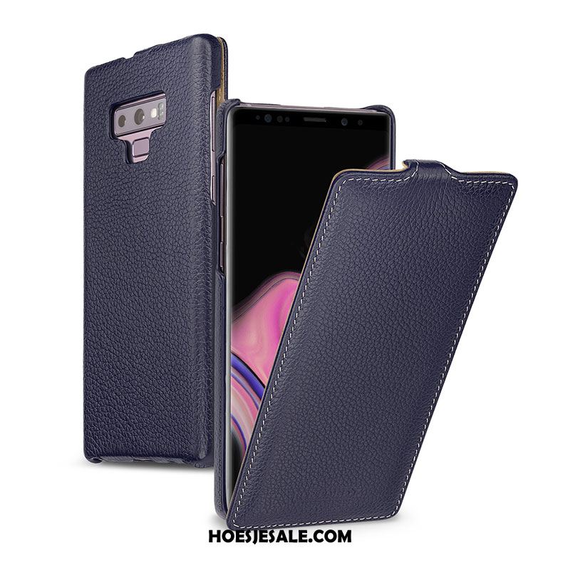 Samsung Galaxy Note 9 Hoesje Folio Hoes Anti-fall Bescherming Leren Etui Korting