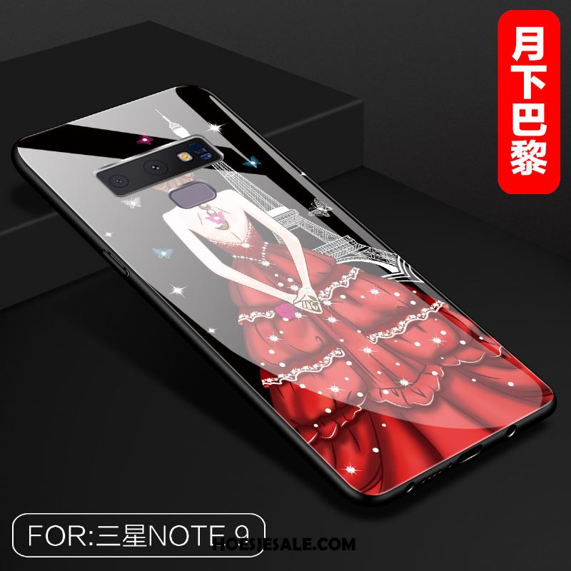 Samsung Galaxy Note 9 Hoesje Glas Scheppend All Inclusive Net Red Ster Goedkoop