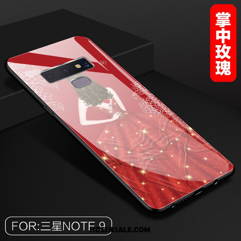 Samsung Galaxy Note 9 Hoesje Glas Scheppend All Inclusive Net Red Ster Goedkoop