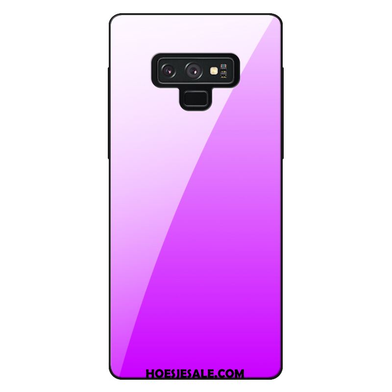 Samsung Galaxy Note 9 Hoesje Helder Verloop Bescherming Purper Ster Goedkoop