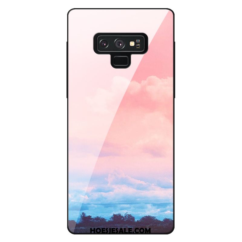 Samsung Galaxy Note 9 Hoesje Helder Verloop Bescherming Purper Ster Goedkoop