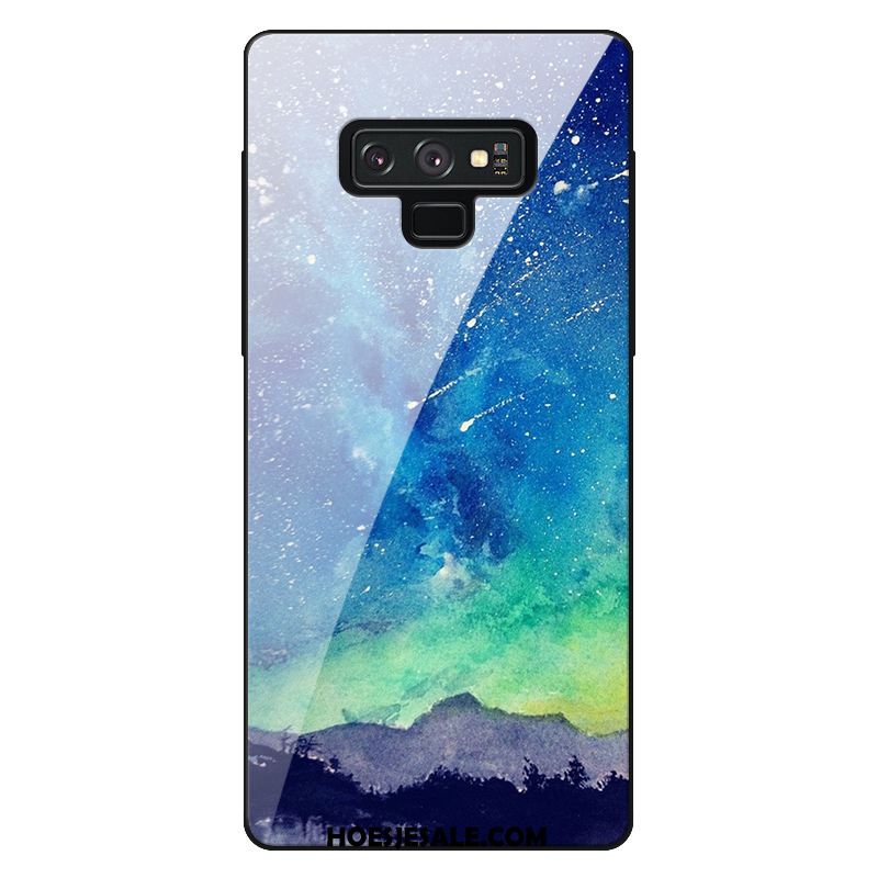 Samsung Galaxy Note 9 Hoesje Helder Verloop Bescherming Purper Ster Goedkoop