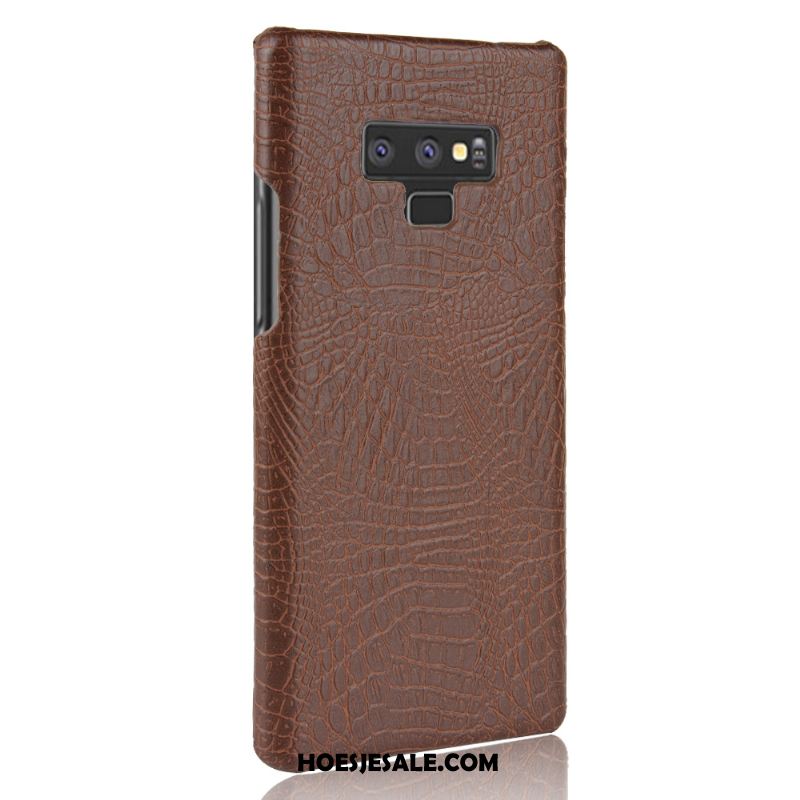 Samsung Galaxy Note 9 Hoesje Hoes Bescherming Hard Rood Leer Kopen